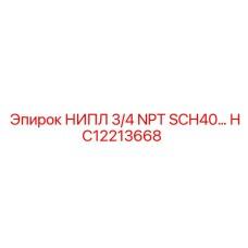 HC12213668 НИПЛ 3/4 NPT SCH40 Epiroc