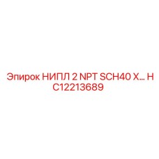 HC12213689 НИППЕЛЬ 2 NPT SCH40 X для буровых установок Epiroc