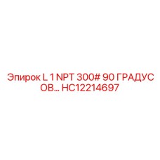 HC12214697 L 1 NPT 300# 90 ГРАДУСОВ… Epiroc