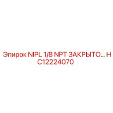 HC12224070 NIPL 1/8 NPT ЗАКРЫТО Epiroc
