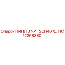 HC12268330 НИПЛ 3 NPT SCH40 X… Epiroc
