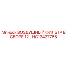 HC12427765 ВОЗДУШНЫЙ ФИЛЬТР В СБОРЕ 12… Epiroc