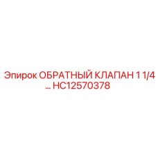 Гидравлический обратный клапан Epiroc диаметром 1 1/4 дюйма