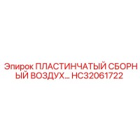 HC32061722 ПЛАСТИНЧАТЫЙ СБОРНЫЙ ВОЗДУХ… Epiroc