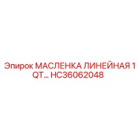 HC36062048 МАСЛЕНКА ЛИНЕЙНАЯ 1QT Epiroc