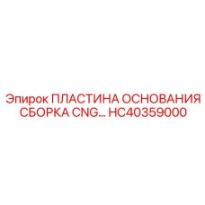 HC40359000 ПЛАСТИНА ОСНОВАНИЯ СБОРКА CNG Epiroc