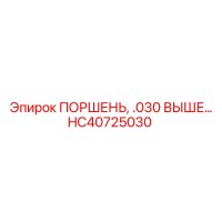 HC40725030 ПОРШЕНЬ, .030 ВЫШЕ… - Epiroc