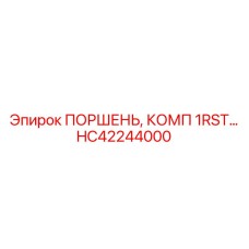 HC42244000 ПОРШЕНЬ, КОМП 1RST… Epiroc