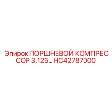 HC42787000 ПОРШНЕВОЙ КОМПРЕССОР 3.125… Epiroc