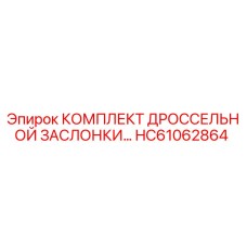 HC61062864 КОМПЛЕКТ ДРОССЕЛЬНОЙ ЗАСЛОНКИ Epiroc