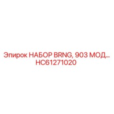 Модифицированный подшипниковый комплект HC61271020