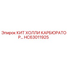 HC63011925 КИТ ХОЛЛИ КАРБЮРАТОР Epiroc