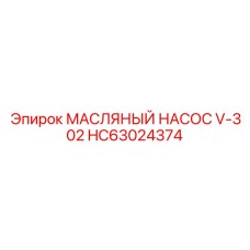 HC63024374 МАСЛЯНЫЙ НАСОС V-302 Epiroc