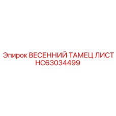HC63034499 ВЕСЕННИЙ ТАМЕЦ ЛИСТ Epiroc