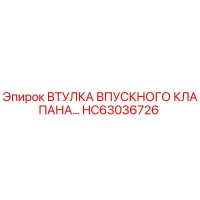 HC63036726 ВТУЛКА ВПУСКНОГО КЛАПАНА (Epiroc)