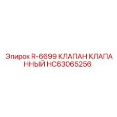 HC63065256 R-6699 Клапан клапанный Эпирок | Epiroc