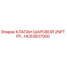 HC63837000 КЛАПАН ШАРОВОЙ 2NPT FP… Epiroc