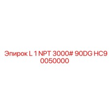 HC90050000 L 1 NPT 3000# 90DG Epiroc