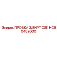 HC90489000 ПРОБКА 3/8NPT CSK Epiroc