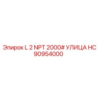 HC90954000 L 2 NPT 2000# УЛИЦА Эпирок