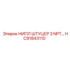HC91843110 НИПЛ ШТУЦЕР 3 NPT Epiroc