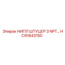 HC91843150 НИПЛ ШТУЦЕР 3 NPT Epiroc