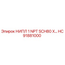 HC91881000 НИПЛ 1 NPT SCH80 X… Epiroc