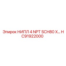 HC91922000 Nipple 4 NPT SCH80 Epiroc