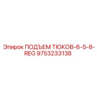 9753233138 ПОДЪЕМ ТЮКОВ-6-5-8-REG Epiroc