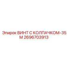 2696703913 ВИНТ С КОЛПАЧКОМ-35М Epiroc
