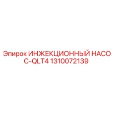 1310072139 ИНЖЕКЦИОННЫЙ НАСОС-QLT4 Epiroc