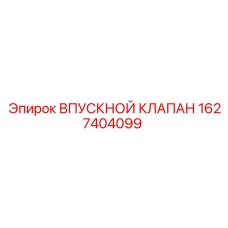 1627404099 ВПУСКНОЙ КЛАПАН Эпирок