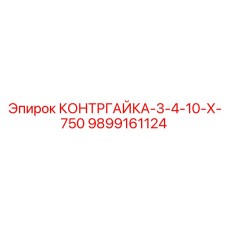 9899161124 КОНТРГАЙКА-3-4-10-Х-750 Эпирок