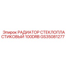 GS35081277 РАДИАТОР СТЕКЛОПЛАСТИКОВЫЙ 100DRB Epiroc