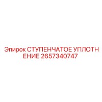 2657340747 СТУПЕНЧАТОЕ УПЛОТНЕНИЕ Epiroc