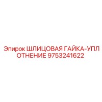 9753241622 ШЛИЦОВАЯ ГАЙКА-УПЛОТНЕНИЕ Epiroc