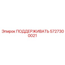 5727300021 ПОДДЕРЖИВАТЬ Epiroc