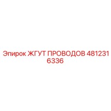 4812316336 ЖГУТ ПРОВОДОВ Epiroc
