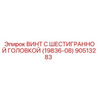 90513283 ВИНТ С ШЕСТИГРАННОЙ ГОЛОВКОЙ (19836-08) Epiroc