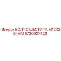 5730007423 БОЛТ С ШЕСТИГР. М12X26-ММ Epiroc