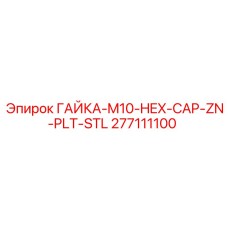 277111100 ГАЙКА-M10-HEX-CAP-ZN-PLT-STL Epiroc