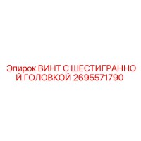 2695571790 ВИНТ С ШЕСТИГРАННОЙ ГОЛОВКОЙ Epiroc