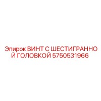 5750531966 ВИНТ С ШЕСТИГРАННОЙ ГОЛОВКОЙ Epiroc