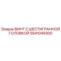 5541049300 ВИНТ С ШЕСТИГРАННОЙ ГОЛОВКОЙ Epiroc