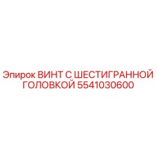 5541030600 ВИНТ С ШЕСТИГРАННОЙ ГОЛОВКОЙ Epiroc