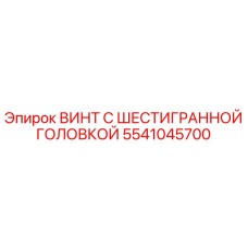 5541045700 ВИНТ С ШЕСТИГРАННОЙ ГОЛОВКОЙ Epiroc