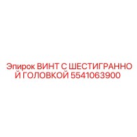 5541063900 ВИНТ С ШЕСТИГРАННОЙ ГОЛОВКОЙ Epiroc