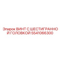 5541066300 ВИНТ С ШЕСТИГРАННОЙ ГОЛОВКОЙ Epiroc