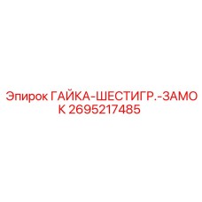2695217485 ГАЙКА-ШЕСТИГР.-ЗАМОК Epiroc