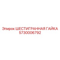 5730006792 ШЕСТИГРАННАЯ ГАЙКА Epiroc